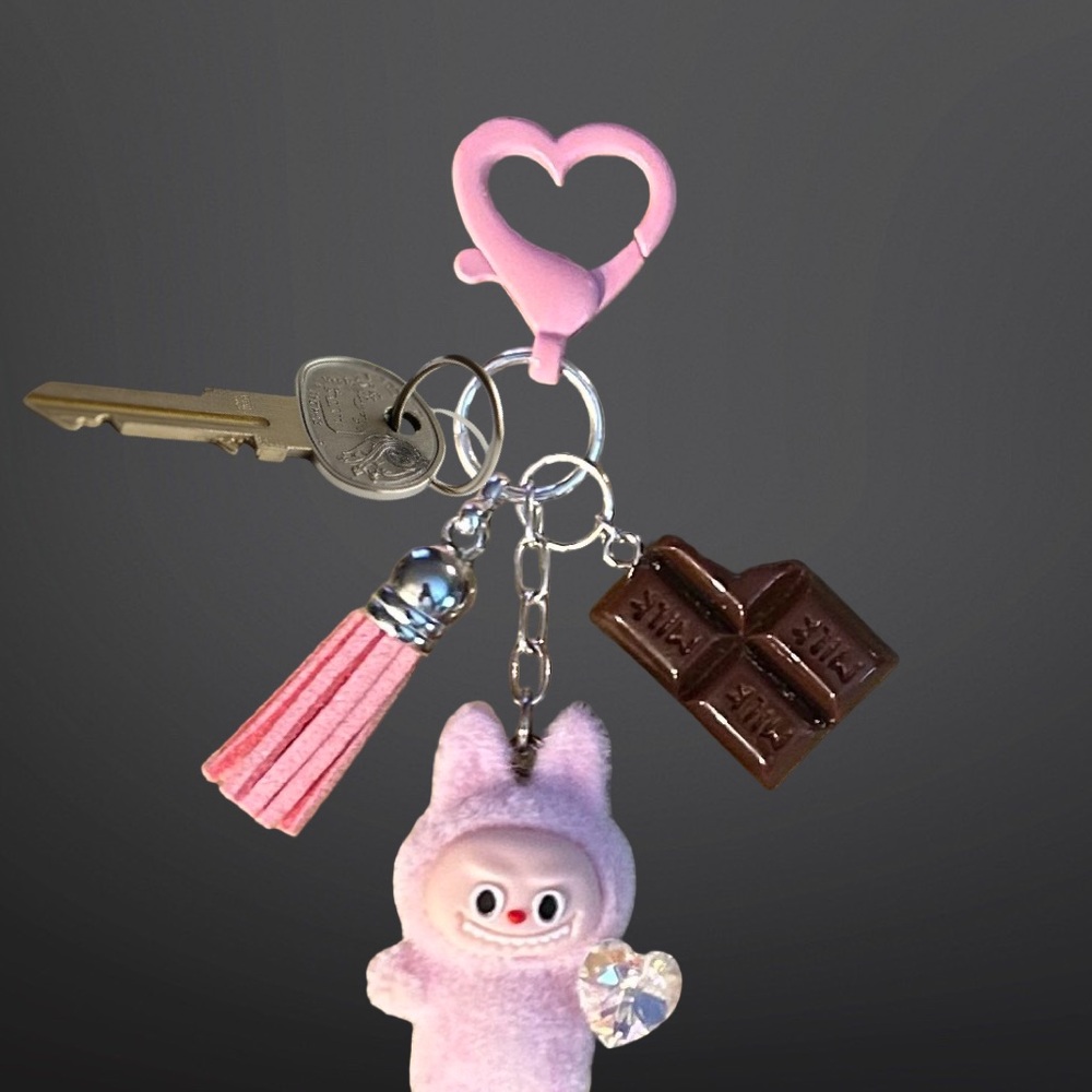 Valentine’s Love Bunny bag charm, key chain, clip-on accessory for love, friends - Picture 12 of 13